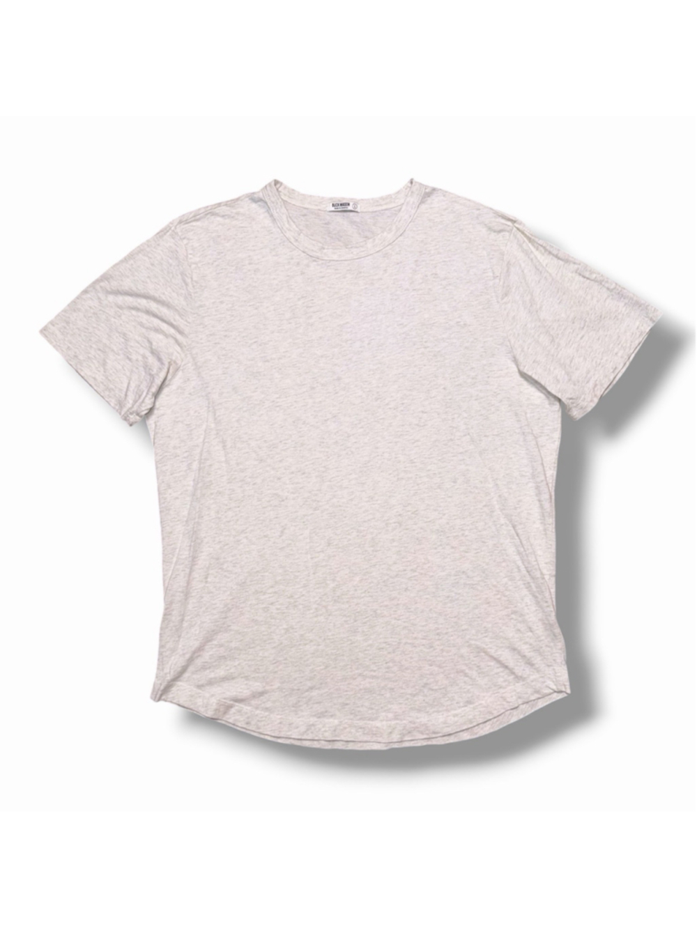 Buck Mason Shirt Mens LG Signature Slub Classic Tee Crewneck Curved Hem USA